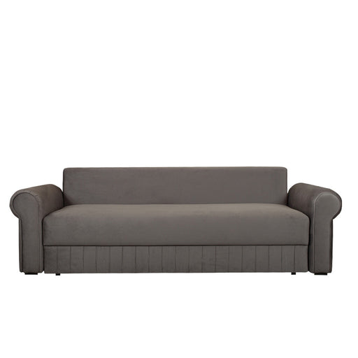Canapea Extensibila Chic, 3 Locuri, Lada Depozitare, Gri, 242 Cm