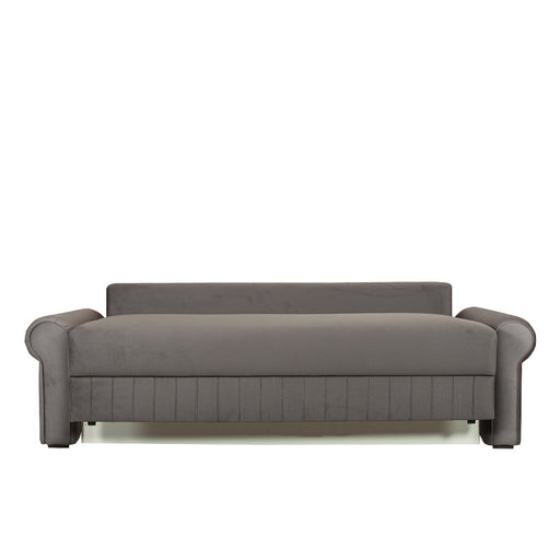 Canapea Extensibila Chic, 3 Locuri, Lada Depozitare, Gri, 242 Cm