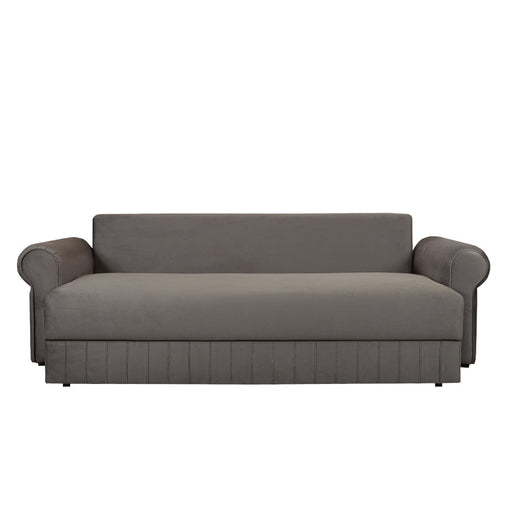 Canapea Extensibila Chic, 3 Locuri, Lada Depozitare, Gri, 242 Cm