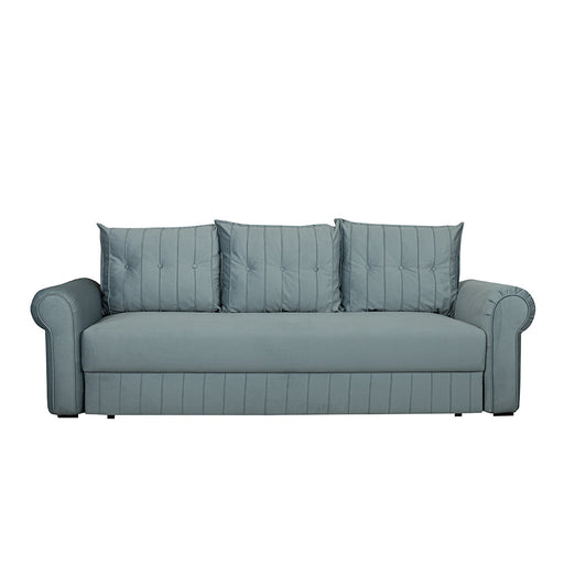 Canapea Extensibila Chic, 3 Locuri, Lada Depozitare, Albastru, 242 Cm