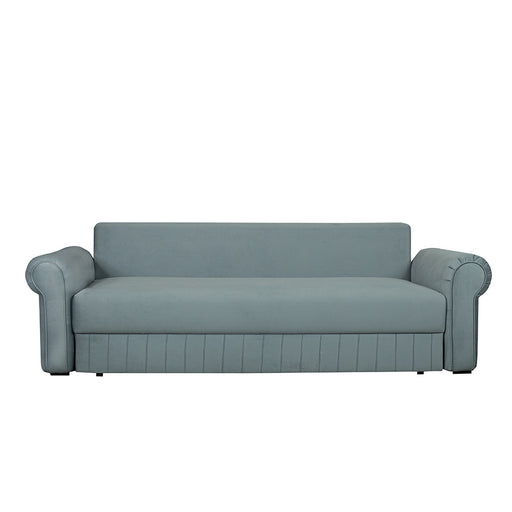 Canapea Extensibila Chic, 3 Locuri, Lada Depozitare, Albastru, 242 Cm