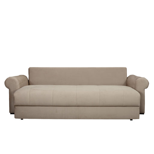 Canapea Extensibila Trendy, 3 Locuri, Lada Depozitare, Bej, 243 Cm