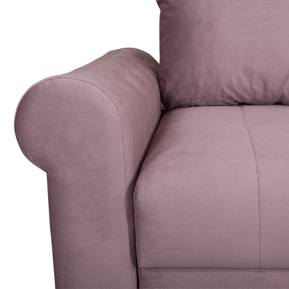 Canapea Extensibila Trendy, 3 Locuri, Lada Depozitare, Roz, 243 Cm