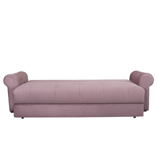 Canapea Extensibila Trendy, 3 Locuri, Lada Depozitare, Roz, 243 Cm