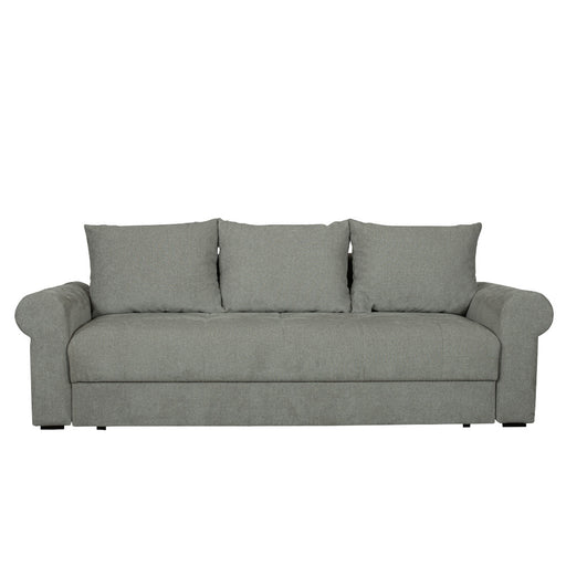 Canapea Extensibila Trendy, 3 Locuri, Lada Depozitare, Gri, 243 Cm