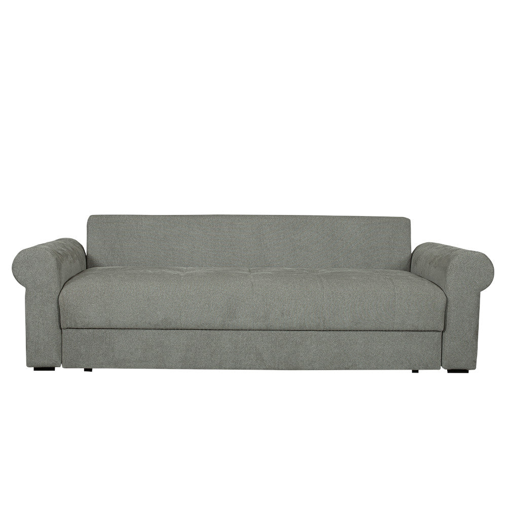 Canapea Extensibila Trendy, 3 Locuri, Lada Depozitare, Gri, 243 Cm