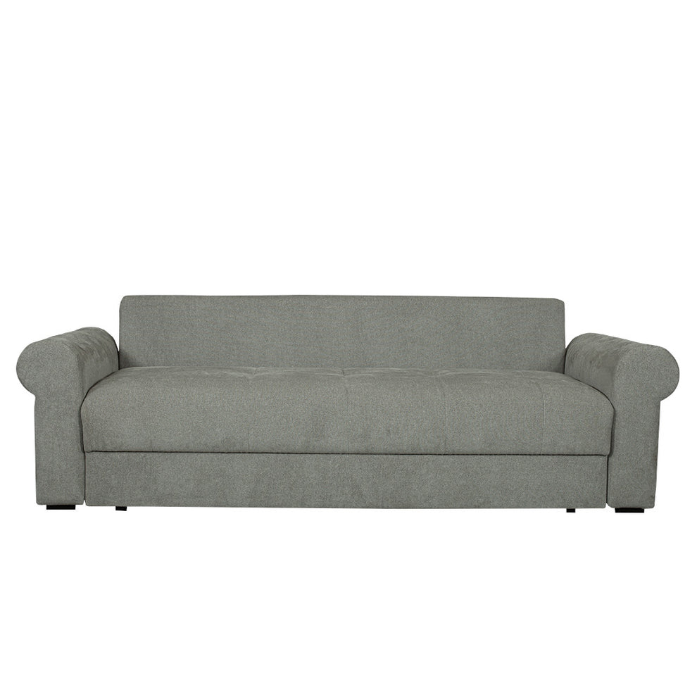 Canapea Extensibila Trendy, 3 Locuri, Lada Depozitare, Gri, 243 Cm