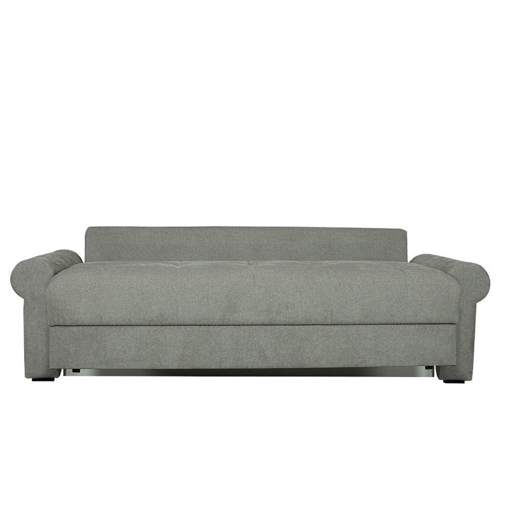 Canapea Extensibila Trendy, 3 Locuri, Lada Depozitare, Gri, 243 Cm