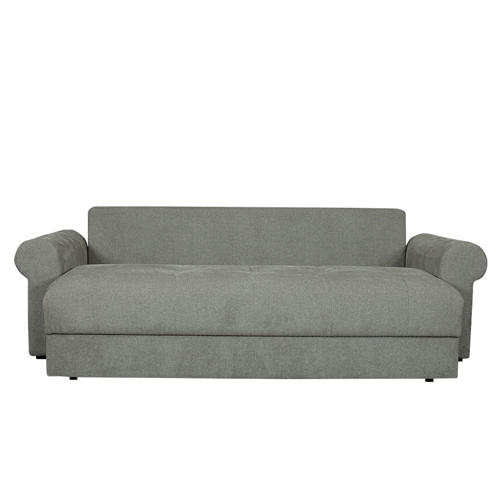 Canapea Extensibila Trendy, 3 Locuri, Lada Depozitare, Gri, 243 Cm