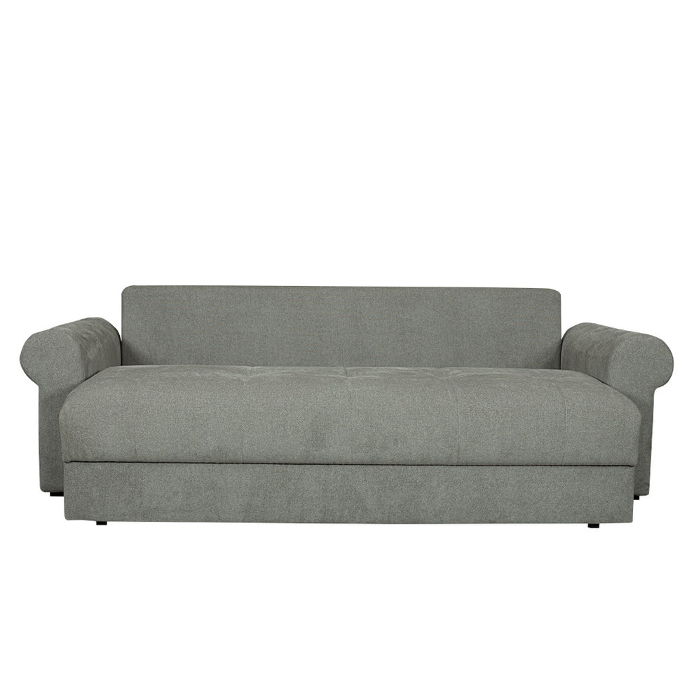 Canapea Extensibila Trendy, 3 Locuri, Lada Depozitare, Gri, 243 Cm