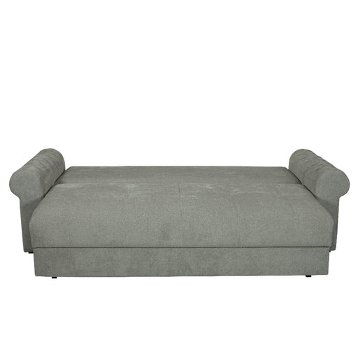 Canapea Extensibila Trendy, 3 Locuri, Lada Depozitare, Gri, 243 Cm