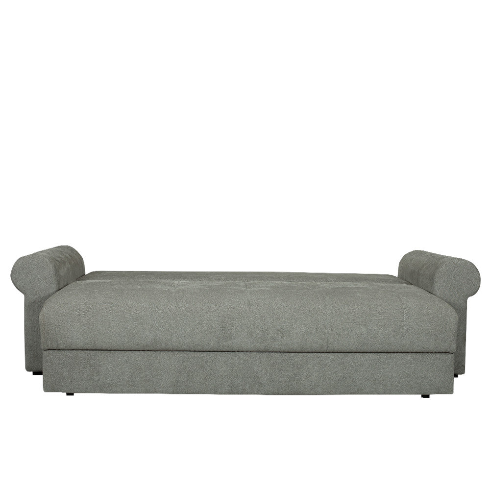 Canapea Extensibila Trendy, 3 Locuri, Lada Depozitare, Gri, 243 Cm