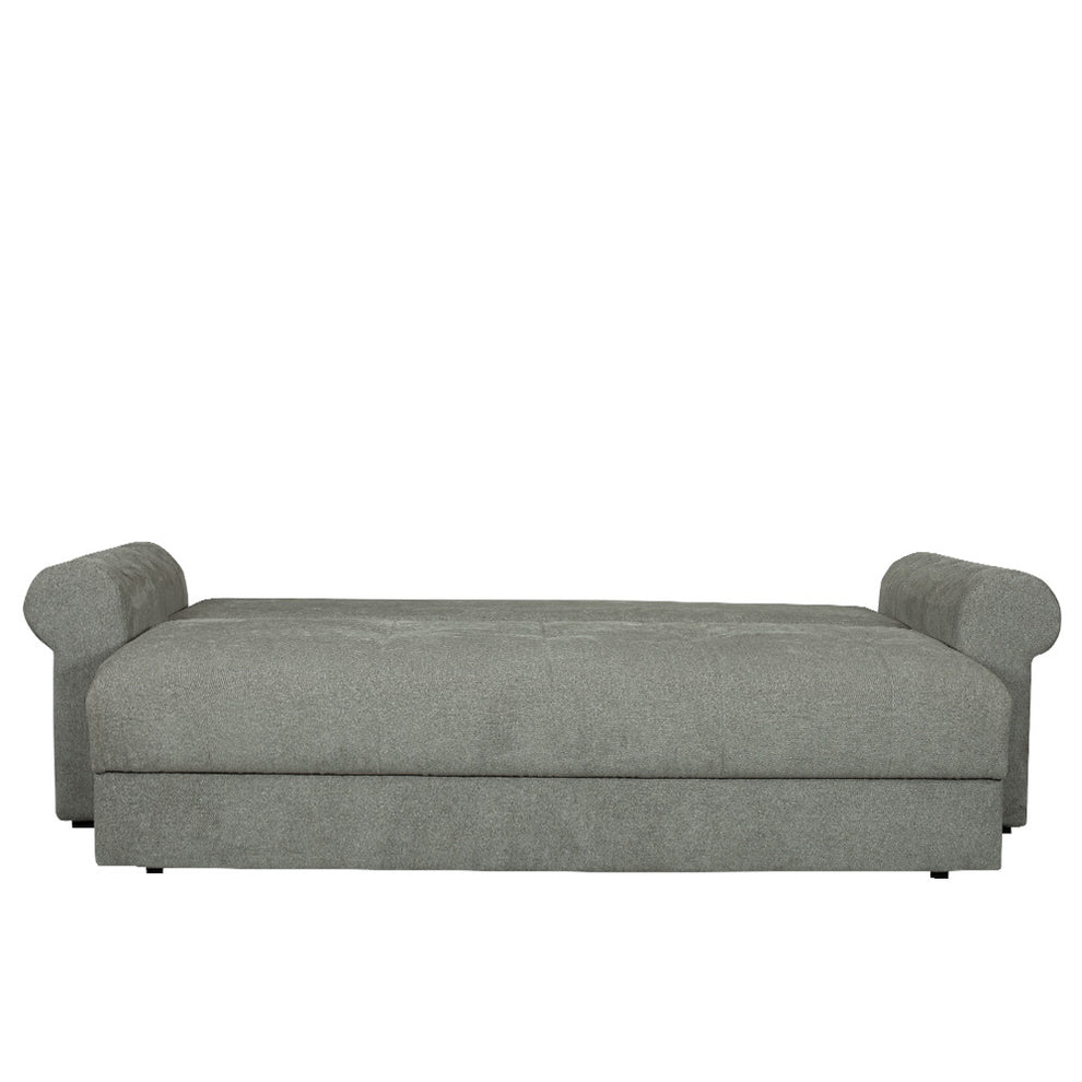 Canapea Extensibila Trendy, 3 Locuri, Lada Depozitare, Gri, 243 Cm
