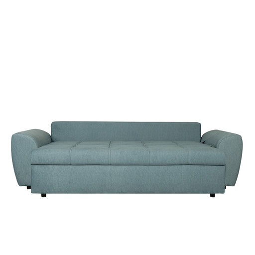 Canapea Extensibila Lorena Lux, 3 Locuri, Spatiu Depozitare, Albastru Deschis, 250 Cm