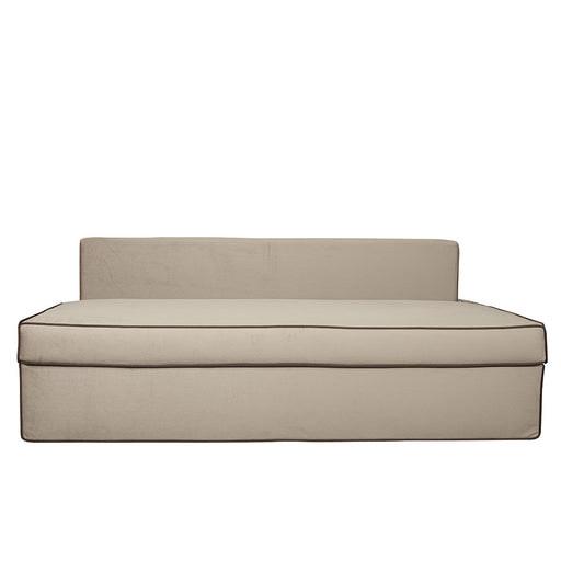 Canapea Extensibila New Modulo, 3 Locuri, Lada Depozitare, Bej si Maro, 194 Cm