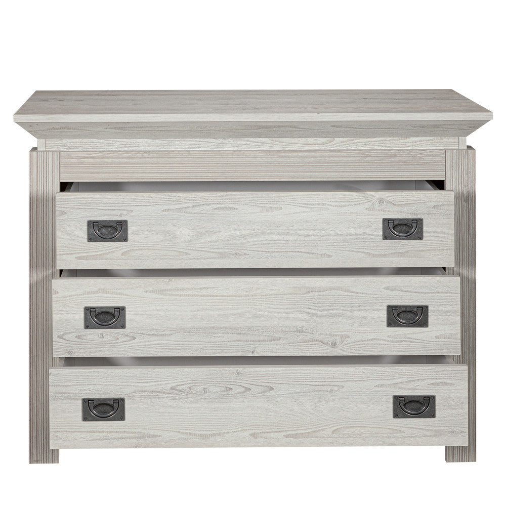Comoda Casablanca Loft Cu 3 Sertare, 107 Cm