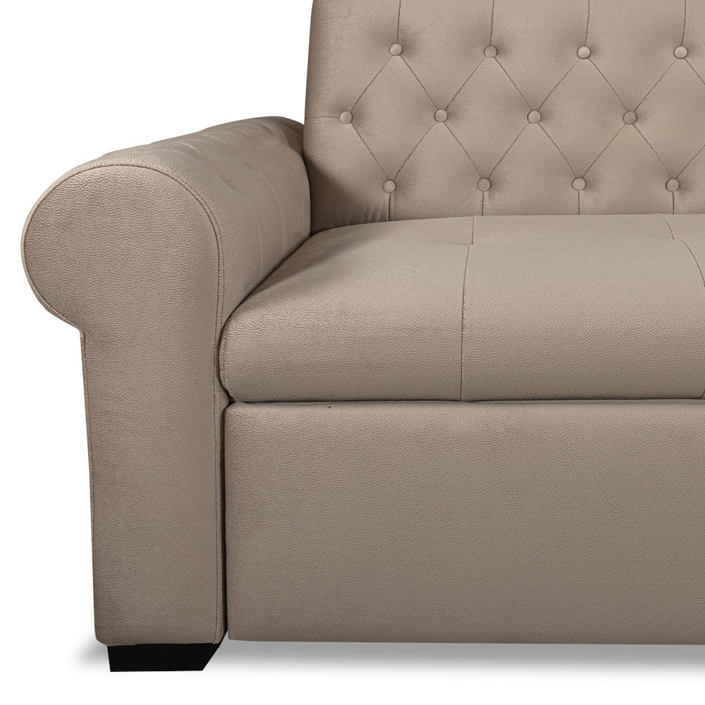 Coltar Extensibil Dreapta Andreas, 5 Locuri, Crem, 299 Cm