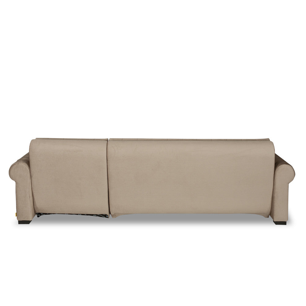 Coltar Extensibil Dreapta Andreas, 5 Locuri, Crem, 299 Cm