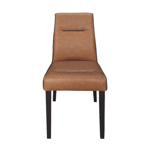 Set masa extensibila Fiona cu 6 Scaune, Brun inchis, 160/210 x 78 x 90 cm