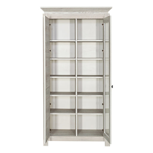 Vitrina Cu 2 Usi Casablanca Loft, Gri, 99 Cm