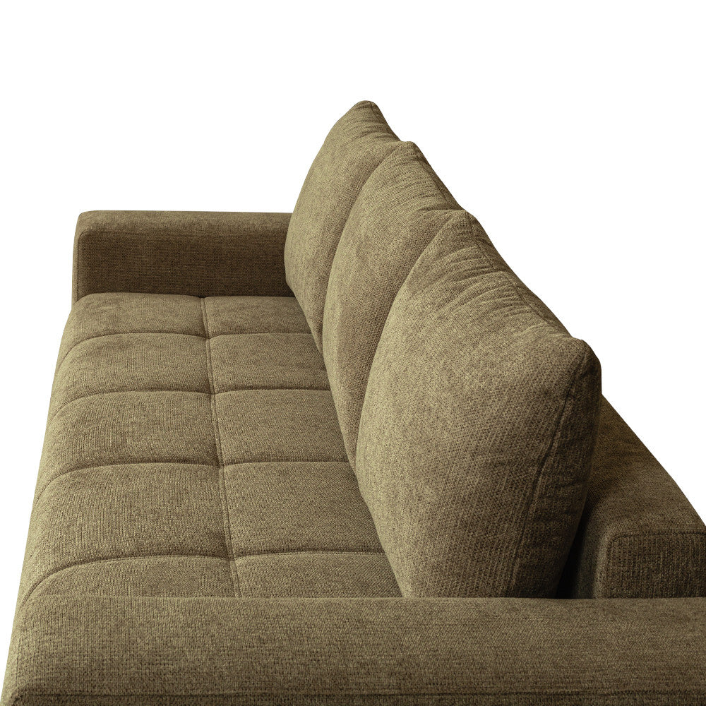 Canapea Extensibila Otis, 3 locuri, Lada Depozitare, Maro, 240 Cm