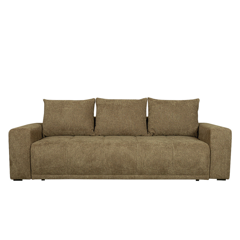 Canapea Extensibila Otis, 3 locuri, Lada Depozitare, Maro, 240 Cm