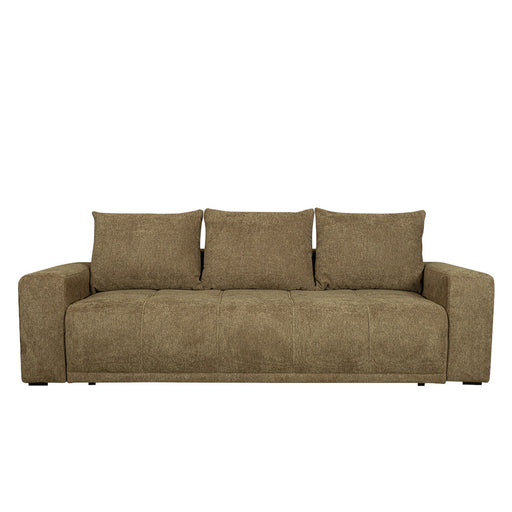 Canapea Extensibila Otis, 3 locuri, Lada Depozitare, Maro, 240 Cm