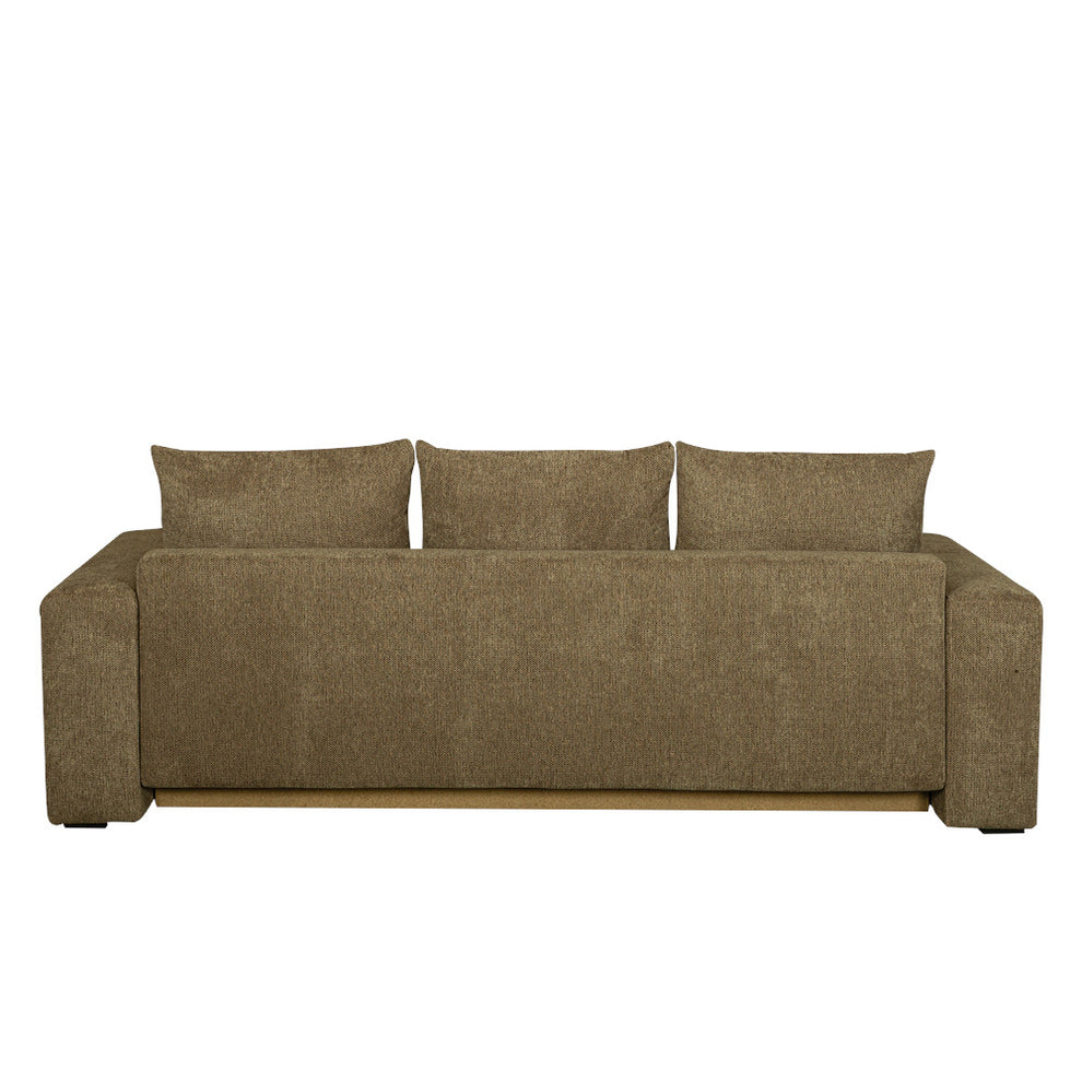 Canapea Extensibila Otis, 3 locuri, Lada Depozitare, Maro, 240 Cm