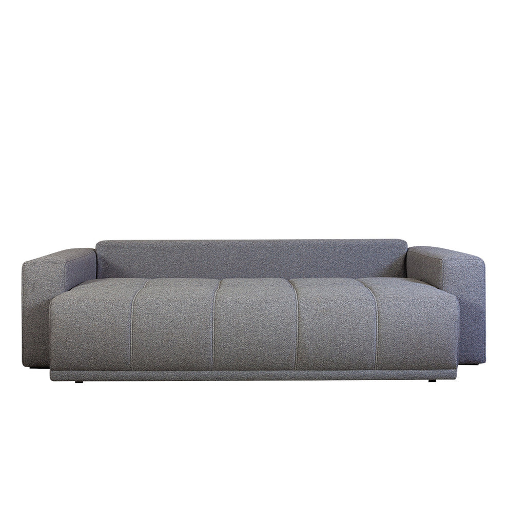 Canapea Extensibila Otis, 3 locuri, Lada Depozitare, Gri, 240 Cm