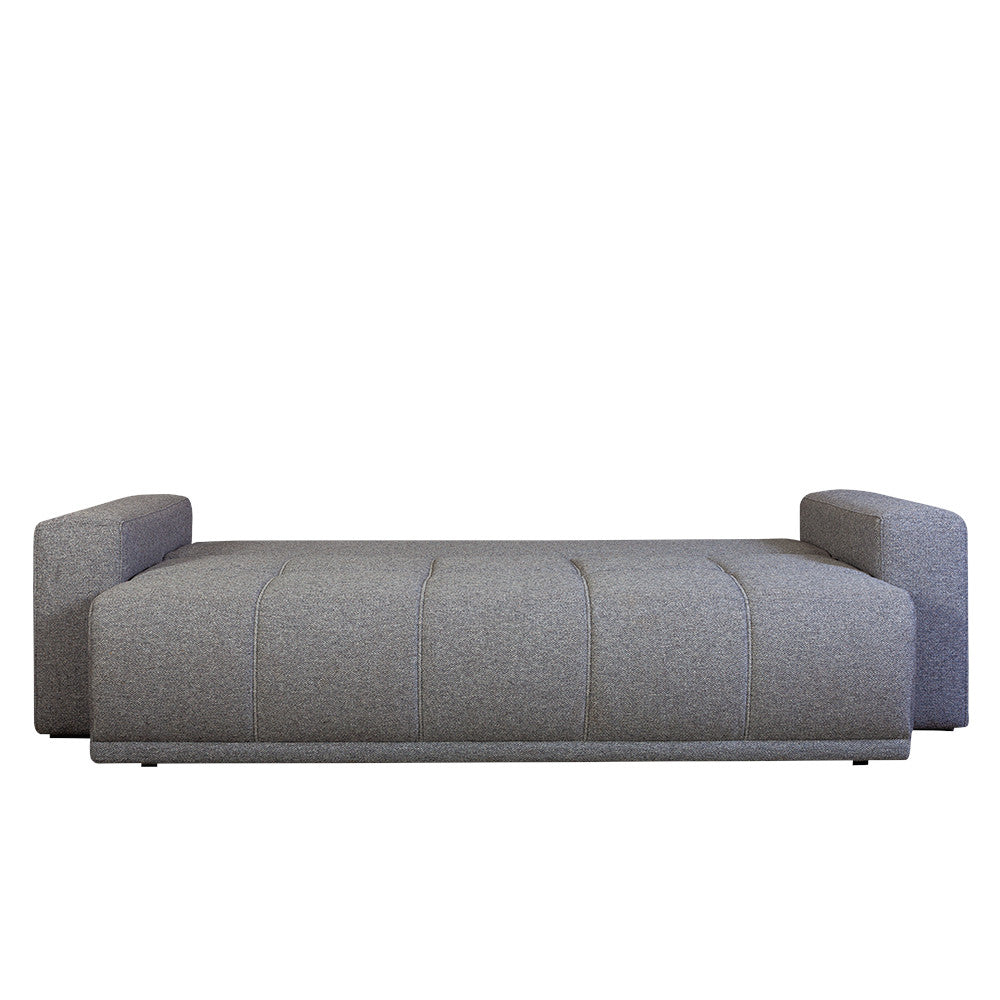 Canapea Extensibila Otis, 3 locuri, Lada Depozitare, Gri, 240 Cm