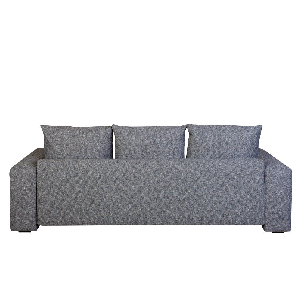 Canapea Extensibila Otis, 3 locuri, Lada Depozitare, Gri, 240 Cm