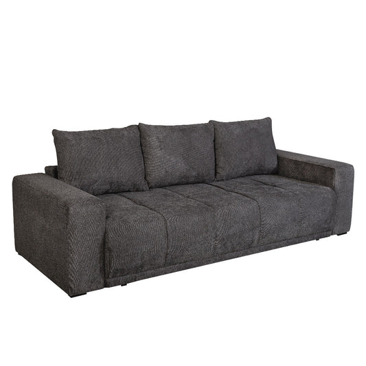 canapea-extensibila-otis-3-locuri-240-cm gri inchis cu lada #variant:gri-inchis #variant:cu-lada
