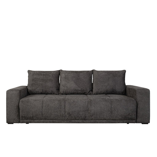 Canapea Extensibila Otis, 3 locuri, Lada Depozitare, Gri Inchis, 240 Cm