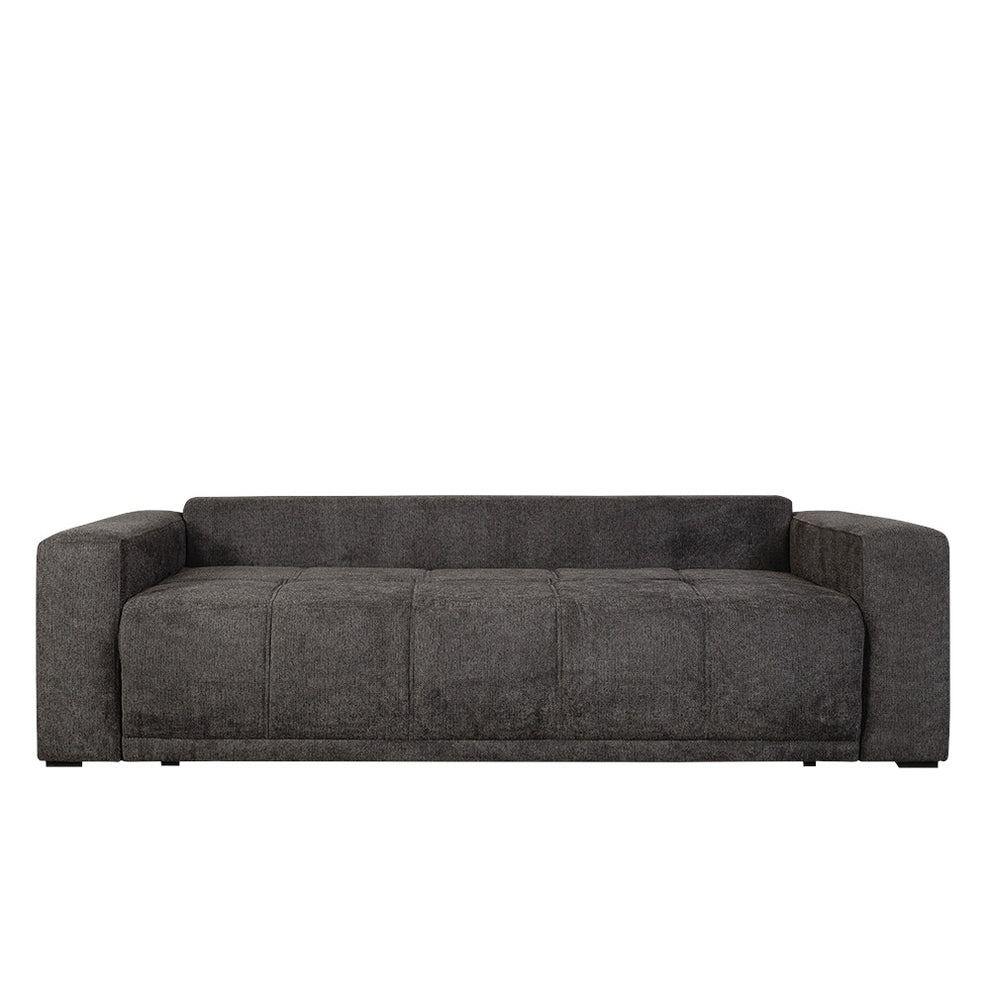 Canapea Extensibila Otis, 3 locuri, Lada Depozitare, Gri Inchis, 240 Cm