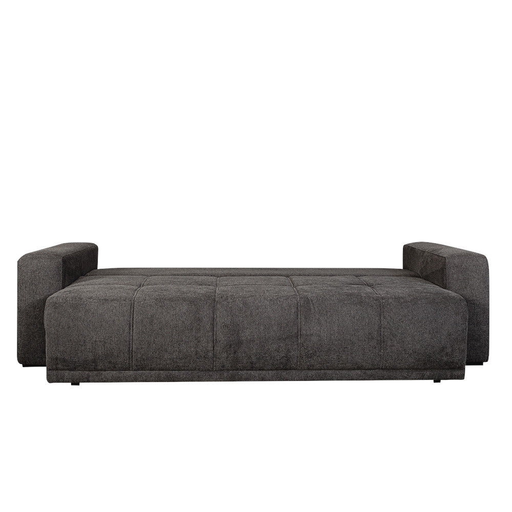 Canapea Extensibila Otis, 3 locuri, Lada Depozitare, Gri Inchis, 240 Cm