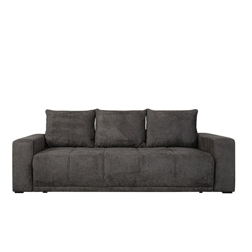 Canapea Extensibila Otis, 3 locuri, Lada Depozitare, Gri Inchis, 240 Cm