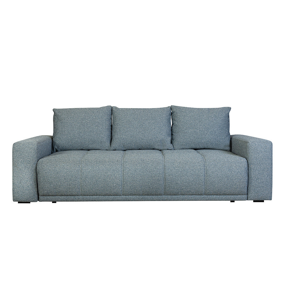 Canapea Extensibila Otis, 3 locuri, Lada Depozitare, Gri Albastrui, 240 Cm