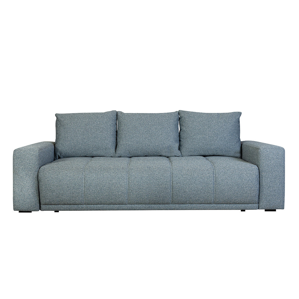 Canapea Extensibila Otis, 3 locuri, Lada Depozitare, Gri Albastrui, 240 Cm