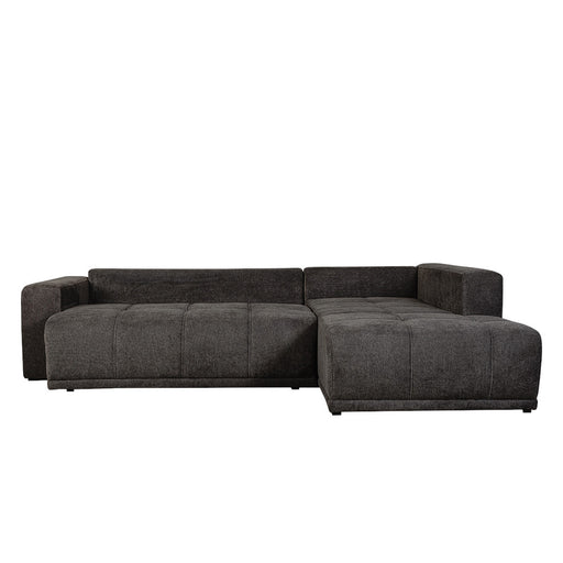 Coltar Extensibil Cu Otoman Dreapta Otis, 5 Locuri, Lada Depozitare, Gri Inchis, 280 Cm