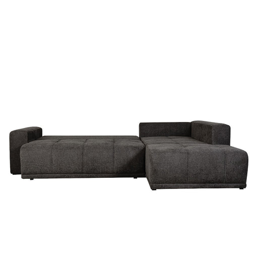 Coltar Extensibil Cu Otoman Dreapta Otis, 5 Locuri, Lada Depozitare, Gri Inchis, 280 Cm