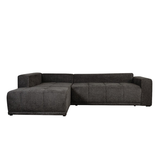Coltar Extensibil Cu Otoman Stanga Otis, 5 Locuri, Lada Depozitare, Gri Inchis, 280 Cm