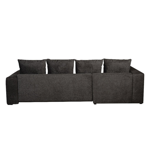 Coltar Extensibil Cu Otoman Stanga Otis, 5 Locuri, Lada Depozitare, Gri Inchis, 280 Cm