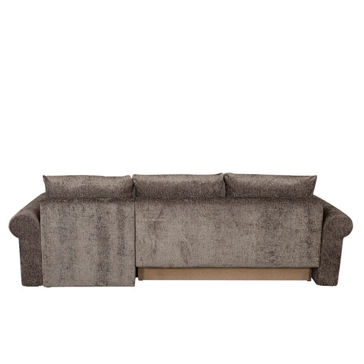 Coltar Extensibil Dreapta Venezia, 5 Locuri, Lada Depozitare, Gri, 275 Cm