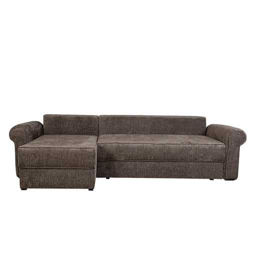 Coltar Extensibil Stanga Venezia, 5 Locuri, Lada Depozitare, Gri, 275 Cm