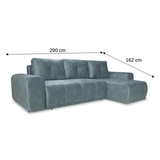 Coltar Extensibil Cu Lada Dreamer, Interschimbabil Stanga/Dreapta, Albastru, 290 x 162 x 100 Cm