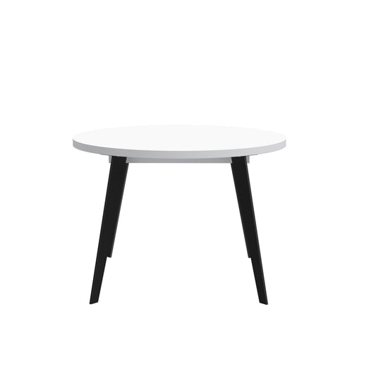 Masa Rotunda Extensibila Tabia Alb, 110/155 Cm