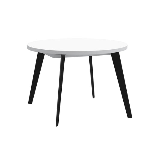 Masa Rotunda Extensibila Tabia Alb, 110/155 Cm