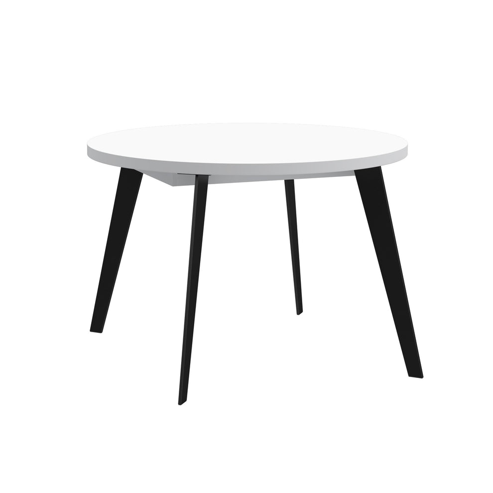 Masa Rotunda Extensibila Tabia Alb, 110/155 Cm