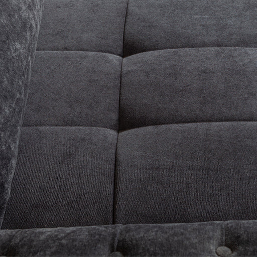 Coltar Extensibil Stanga Trendy, 5 Locuri, Lada Depozitare, Gri Inchis, 275 Cm
