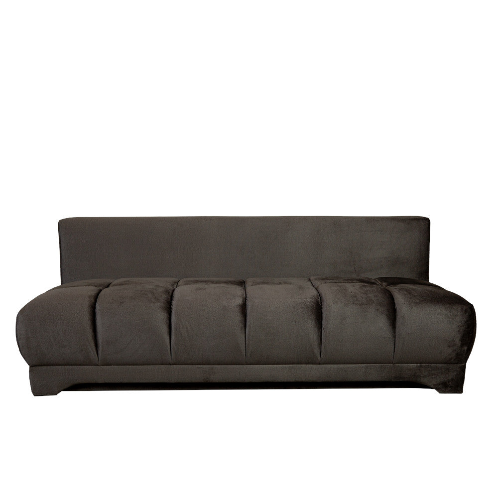 Canapea Extensibila Dali, 3 Locuri, Lada Depozitare, Gri Inchis, 210 Cm